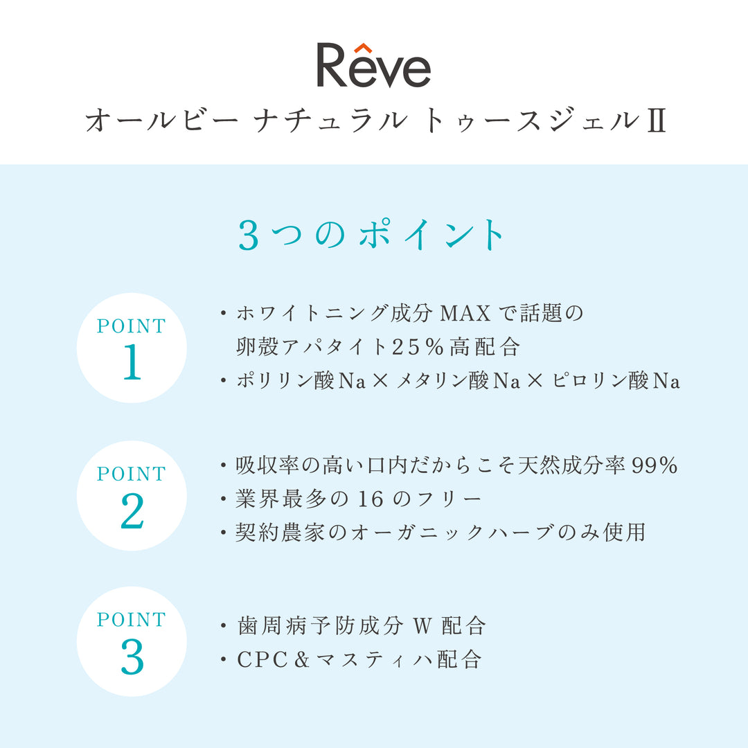 レーヴ オールビー ナチュラル トゥースジェル Ⅱ
